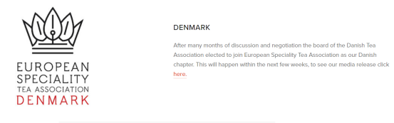 丹麦茶叶协会并入欧洲茶叶学会