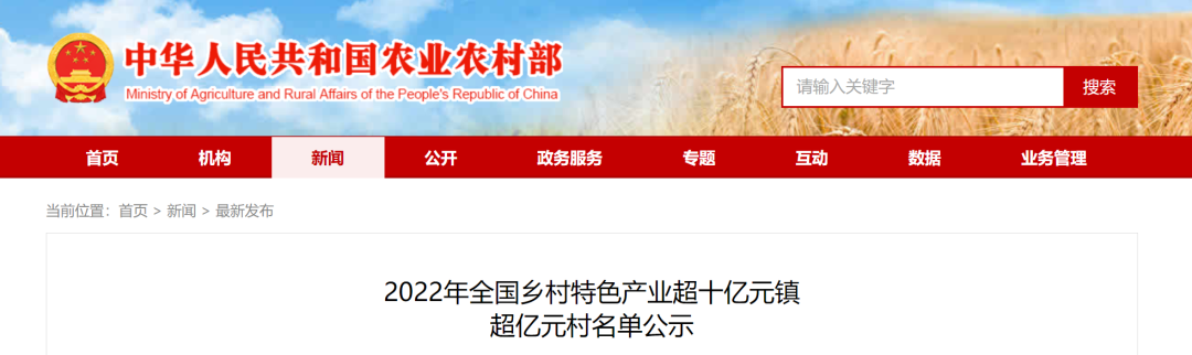 38个村镇因茶入选！农业农村部公示505个“全国乡村特色产业超十亿元镇超亿元村”